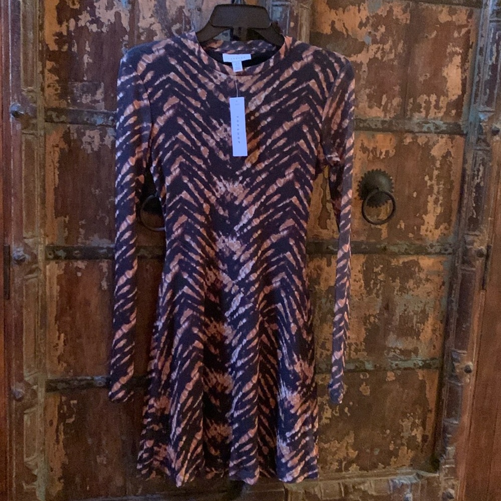 TOPSHOP Animal Print Dress
